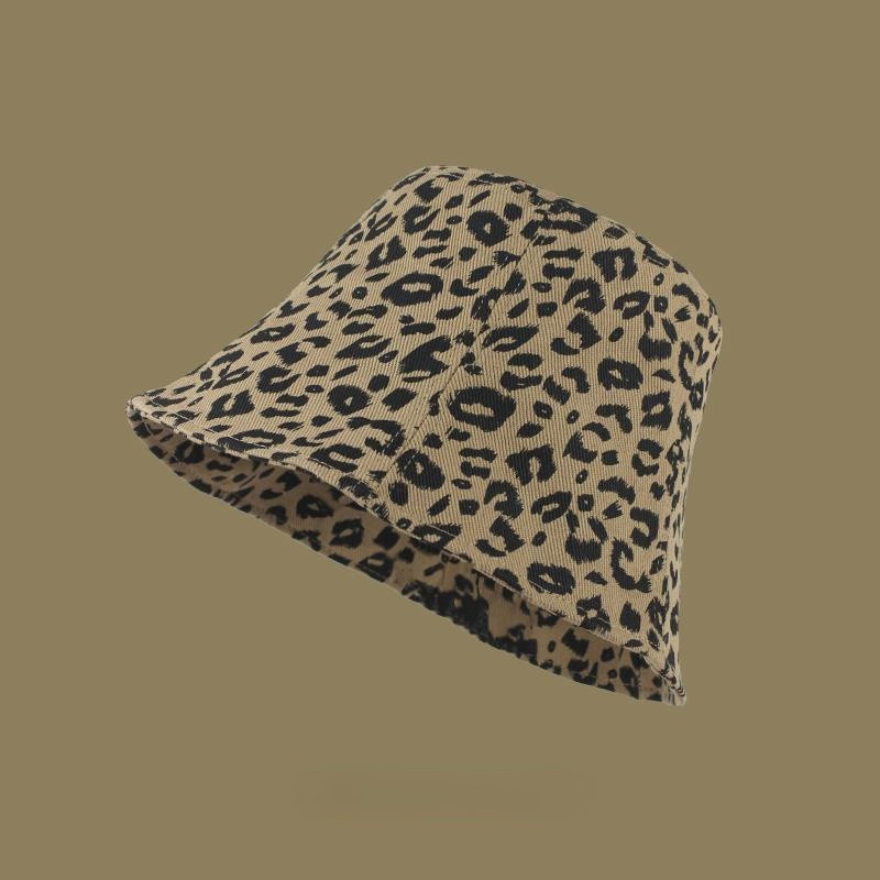 Pălării de găleată Femei Design cu imprimeu leopard Harajuku Elegant Protecție solară Timp liber All-metch Femei Vară Retro Simplu În aer liber