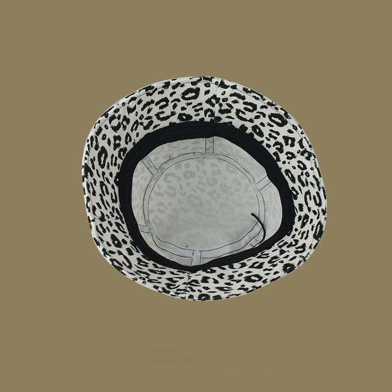 Pălării de găleată Femei Design cu imprimeu leopard Harajuku Elegant Protecție solară Timp liber All-metch Femei Vară Retro Simplu În aer liber