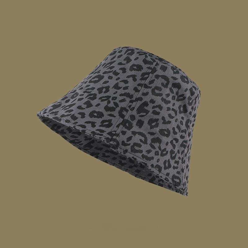 Pălării de găleată Femei Design cu imprimeu leopard Harajuku Elegant Protecție solară Timp liber All-metch Femei Vară Retro Simplu În aer liber