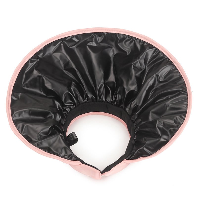 Pălărie cu viziere de protecție solară pentru femei de vară Bonnet asemănător cochiliei de vinil, la modă de stradă, ac de păr, bentiță, pălărie de soare, șapcă cu viziere cu bor mare