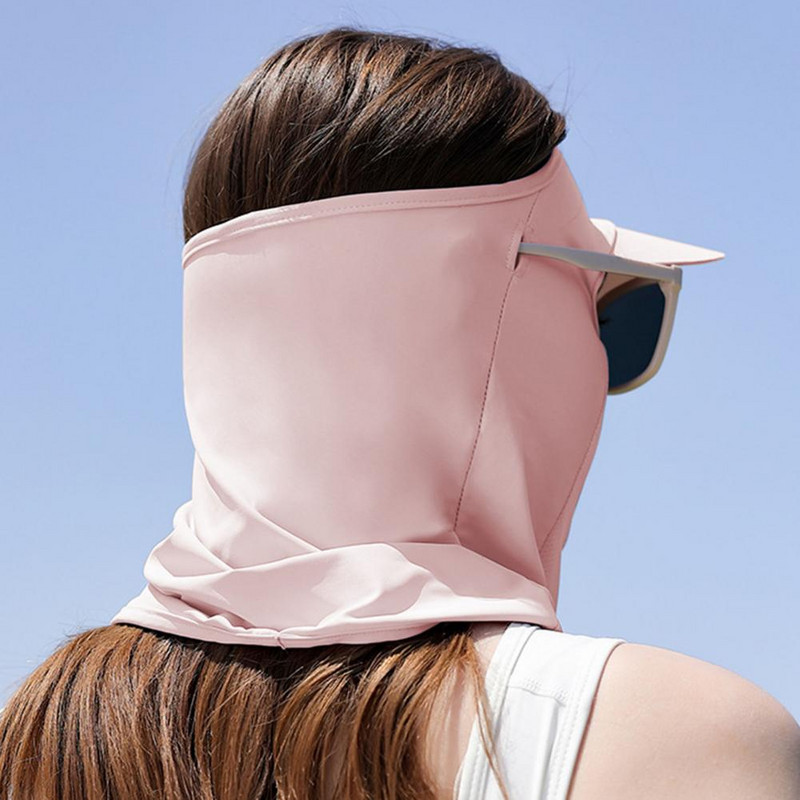 Pălărie de ciclism Esarfă cu bor lung Cremă solară Ochelari Găuri Rezistenta la praf Protecție solară în aer liber Golf Mască de față Pălărie Glugă pentru față Lucruri de camping