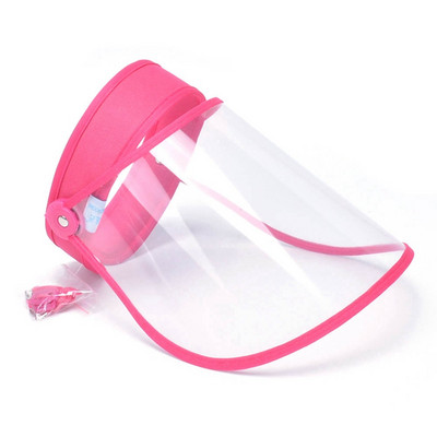 Noua capac de protectie Anti-picaturi de saliva Inel de par barbati si femei Masca de plastic transparenta anti-aburire Pălărie de top goală Pălărie de soare