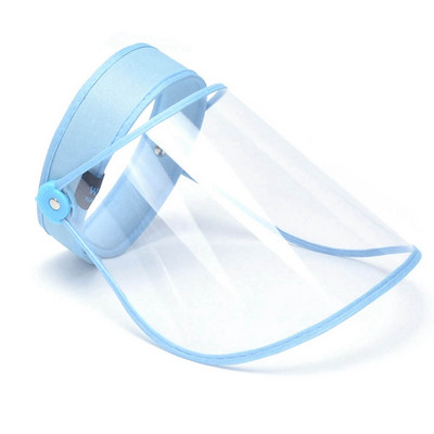 Noua capac de protectie Anti-picaturi de saliva Inel de par barbati si femei Masca de plastic transparenta anti-aburire Pălărie de top goală Pălărie de soare