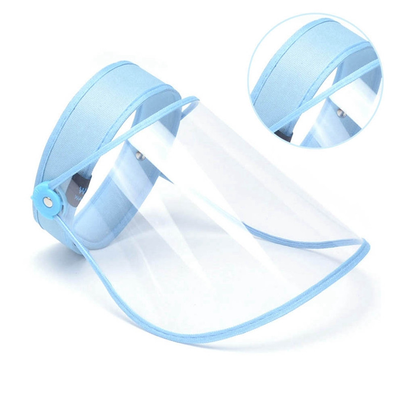 Noua capac de protectie Anti-picaturi de saliva Inel de par barbati si femei Masca de plastic transparenta anti-aburire Pălărie de top goală Pălărie de soare