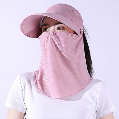 Ženska lagana prozračna šešir sa šiltom za planinarenje Šešir sa šiltom za planinarenje 360 stupnjeva UV zaštita Navlaka za lice Ribolov Kapa za sunčanje