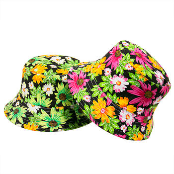 FOXMOTHER New Fashion Reversible Bob chapeau Femme Floral Panama Καπέλο Fisherman Caps Bucket Καπέλο Γυναικεία