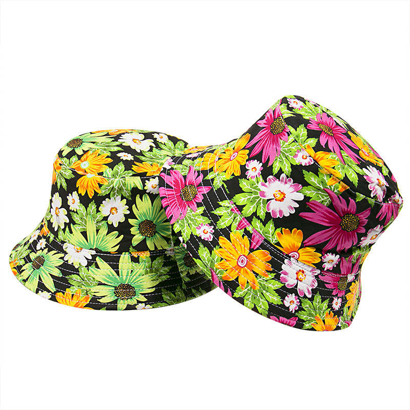 FOXMOTHER New Fashion Reversibilă Bob Chapeau Femme Floral Panama Pălărie Căciuli de pescar Pălărie cu găleată Femei