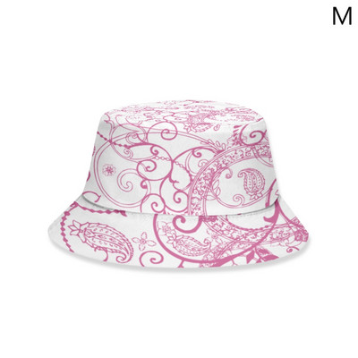 Unisex Adults Kids 3D Paisley anakardžių spaudinys vasaros lauko kepurė nuo saulės kibiras vasaros kepurė nuo saulės kibiras dangtelis vasaros kepurė nuo saulės Bu