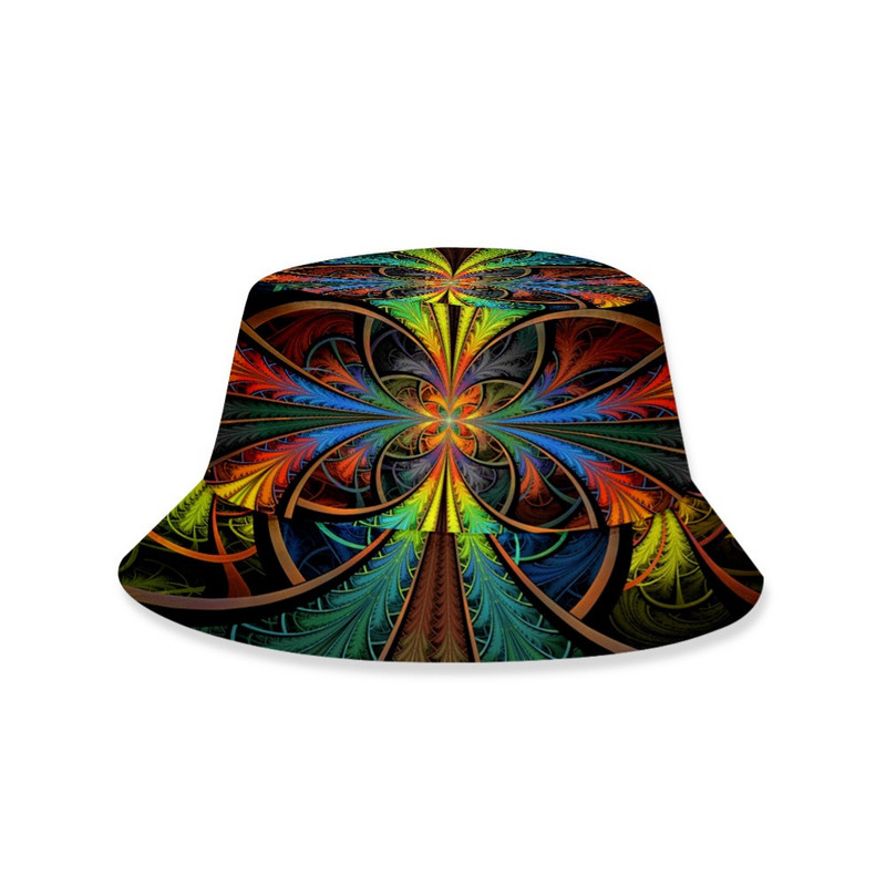 Unisex Adults Kids 3D Paisley anakardžių spaudinys vasaros lauko kepurė nuo saulės kibiras vasaros kepurė nuo saulės kibiras dangtelis vasaros kepurė nuo saulės Bu