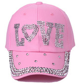 Modes Sieviešu jauna stila Rhinestone Cap Dot Drill Kokvilnas beisbola cepure āra ikdienas cepure