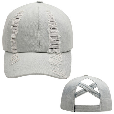 Pamučna jednobojna kapa Ležerna kapa sa šiltom Proljeće Ljeto Kape Ženska modna prozračna bejzbol kapa Traper viziri Vanjska krema za sunčanje Šeširi za sunčanje