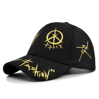 Lányos napellenző férfi és női alkalmi normál ifjúsági retro betűkkel színes High Street Variant napellenző széles karimájú női sapkák