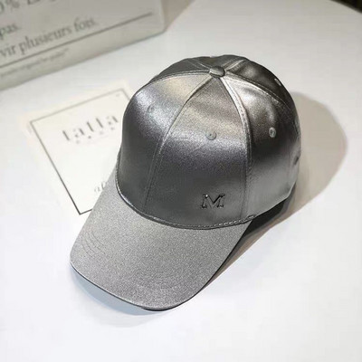 Proljetna i jesenska svilena i satenska svijetla kapa za lice, mercerizirana bejzbolska kapa za zaštitu od sunca, modna svestrana kapa za slobodno vrijeme