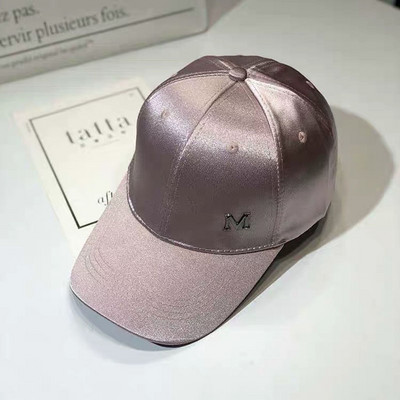 Proljetna i jesenska svilena i satenska svijetla kapa za lice, mercerizirana bejzbolska kapa za zaštitu od sunca, modna svestrana kapa za slobodno vrijeme