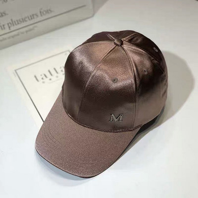 Proljetna i jesenska svilena i satenska svijetla kapa za lice, mercerizirana bejzbolska kapa za zaštitu od sunca, modna svestrana kapa za slobodno vrijeme