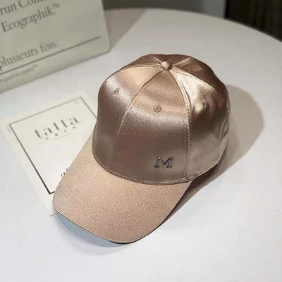 Proljetna i jesenska svilena i satenska svijetla kapa za lice, mercerizirana bejzbolska kapa za zaštitu od sunca, modna svestrana kapa za slobodno vrijeme