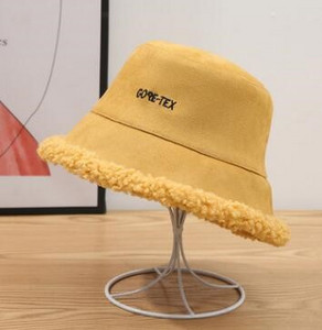 FUZAIBAZI Nouă Pălărie de găleată din piele intoarsa Banama Femei Toamna Iarna Păstrați căldura Umbrire Rezistent la vânt Casual Sombrero's Student Casquette