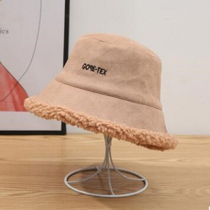 FUZAIBAZI Nouă Pălărie de găleată din piele intoarsa Banama Femei Toamna Iarna Păstrați căldura Umbrire Rezistent la vânt Casual Sombrero's Student Casquette