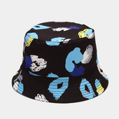 Vezeni šešir s kantama s printom crtića Ženski šeširi s cvijećem za plažu Panama šeširi Top Snapback Modna kapa za sunce s crtanim motivima Ljetni šešir