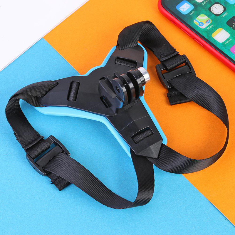 GoPro Hero 9 8 7 5 OSMO Action Xiaomi Yi sportkamera-tartozékok motorkerékpáros sisak állához, beépített tartókonzollal