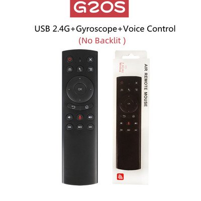 G20BTS Plus G20S PRO 2.4G vezeték nélküli Smart Voice Air Mouse Giroszkóp IR tanulási háttérvilágítású G20S távirányító Android TV BOX-hoz