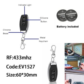 433MHz безжичен превключвател за дистанционно управление AC110V 220V 10A 1CH релеен модул приемник ВКЛ. ИЗКЛ. Дистанционно управление за LED светлини Крушка Направи си сам