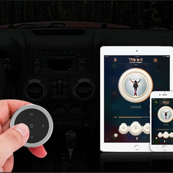 Безжично Bluetooth дистанционно управление Автомобилен комплект Медиен бутон Автомобилен мотоциклет Волан Музикален плейър Контролер за iOS/Android