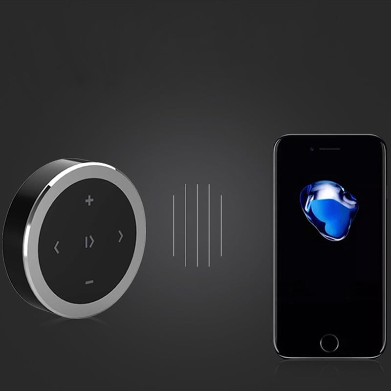 Telecomandă fără fir Bluetooth Kit pentru mașină Buton media Mașină Motocicletă Volan Controler pentru music player pentru iOS/Android