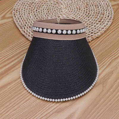 Ljetne ženske ležerne kape sa šiltom za sunce Široki slamnati šeširi s velikim obodom Kape za odrasle na plaži Kape za bejzbol za djevojke Sportski šeširi za van