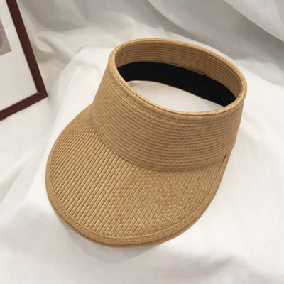 Ljetne ženske ležerne kape sa šiltom za sunce Široki slamnati šeširi s velikim obodom Kape za odrasle na plaži Kape za bejzbol za djevojke Sportski šeširi za van