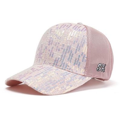 Muški šešir sa šiltom Bejzbolska prozračna podesiva kapa Ženska sunčana kapa Muški šešir za plažu Šljokice Ženski viziri Sportski šalovi