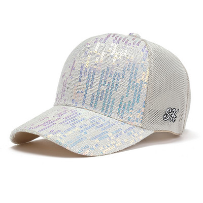 Muški šešir sa šiltom Bejzbolska prozračna podesiva kapa Ženska sunčana kapa Muški šešir za plažu Šljokice Ženski viziri Sportski šalovi