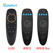 G10S Pro BT Air Mouse 2.4G belaidis giroskopas išmanusis nuotolinio valdymo pultas su balso IR mokymusi, skirta Android TV Box H96 MAX X88 PRO X9