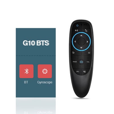 G10S Pro BT Air Mouse 2.4G belaidis giroskopas išmanusis nuotolinio valdymo pultas su balso IR mokymusi, skirta Android TV Box H96 MAX X88 PRO X9