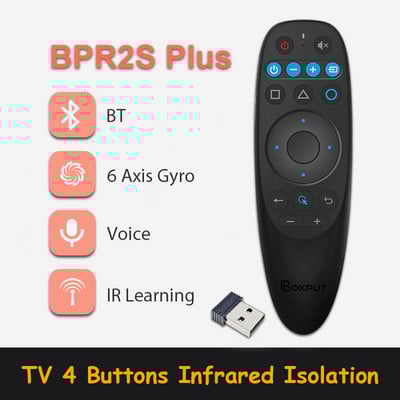 G10S Pro BT Air Mouse 2.4G belaidis giroskopas išmanusis nuotolinio valdymo pultas su balso IR mokymusi, skirta Android TV Box H96 MAX X88 PRO X9