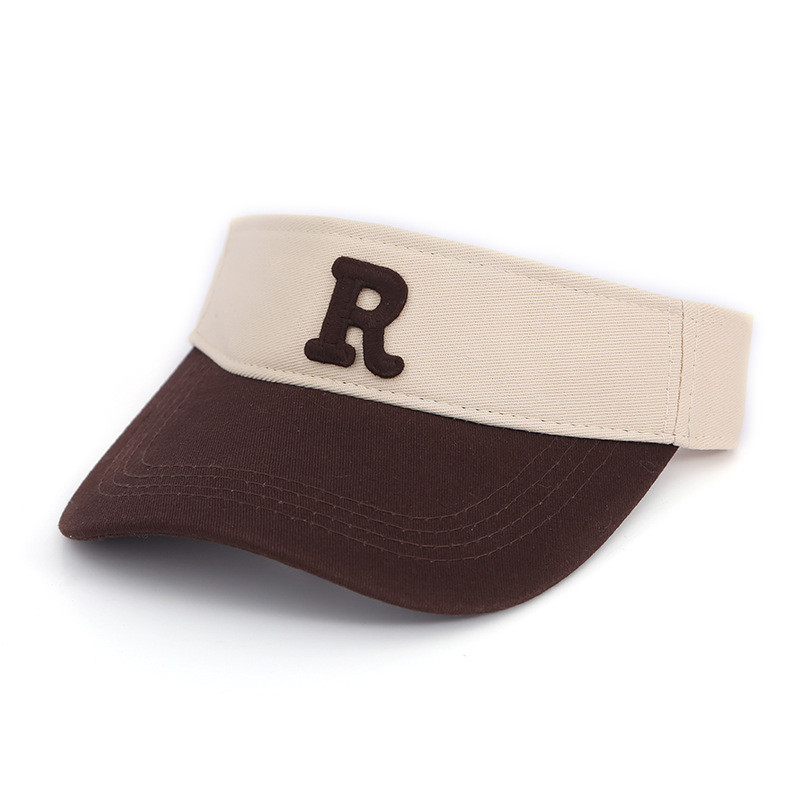 Izvezena ženska R kapa sa šiltom Ženski dvobojni sportski viziri Podesivi pamučni keper Ljetni dodaci za van
