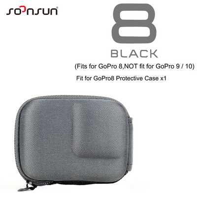 SOONSUN torba za pohranu, torbica za GoPro Hero 11 10 9 ili 8 crna ili 5 6 7 prijenosna mini kutija, kompaktna zaštitna torbica Go Pro dodaci