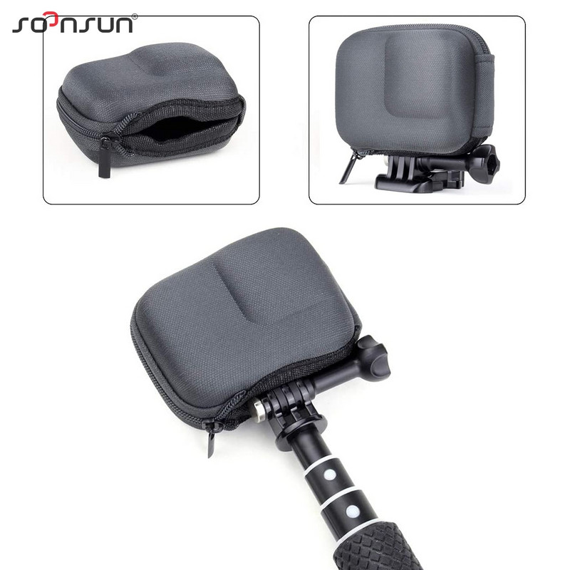 SOONSUN torba za pohranu, torbica za GoPro Hero 11 10 9 ili 8 crna ili 5 6 7 prijenosna mini kutija, kompaktna zaštitna torbica Go Pro dodaci