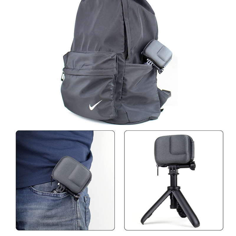 SOONSUN torba za pohranu, torbica za GoPro Hero 11 10 9 ili 8 crna ili 5 6 7 prijenosna mini kutija, kompaktna zaštitna torbica Go Pro dodaci