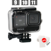 Vízálló 60M ház GoPro Hero 11 10 9 Black Case búvárvédő víz alatti búvárfedél Go Pro 9 10 tartozékokhoz