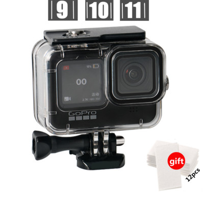 Ūdensnecaurlaidīgs 60 M korpuss GoPro Hero 11 10 9 Black Case niršanas aizsargājošs zemūdens niršanas pārsegs Go Pro 9 10 piederumiem