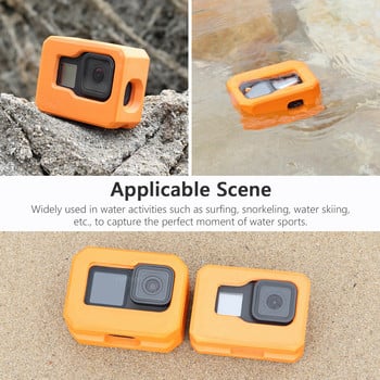 Vamson Orange Floaty Case за GoPro Hero 11 10 9 Черен 8 Аксесоари за камерата Плаващ защитен капак за гмуркане за Go Pro 10 9 8