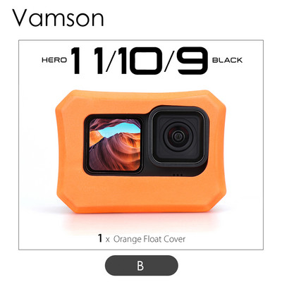 Vamsoni oranž hõljuv ümbris GoPro Hero 11 10 9 must 8 kaamera tarvikud sukeldumise ujuv kaitsekate Go Pro jaoks 10 9 8