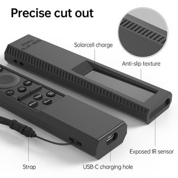 Θήκη σιλικόνης για Samsung Smart TV BN59-01385B 01386D 01386C Solar Cell Remote Dustproof Cover for BN59-01390A 01385A TM2280E