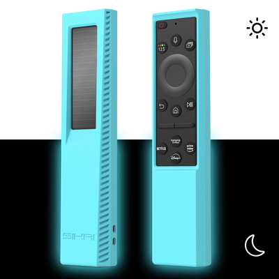 Silikonska futrola za Samsung Smart TV BN59-01385B 01386D 01386C Daljinski upravljač solarnih ćelija, otporan na prašinu, poklopac za BN59-01390A 01385A TM2280E