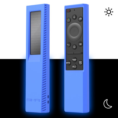 Silikonska futrola za Samsung Smart TV BN59-01385B 01386D 01386C Daljinski upravljač solarnih ćelija, otporan na prašinu, poklopac za BN59-01390A 01385A TM2280E