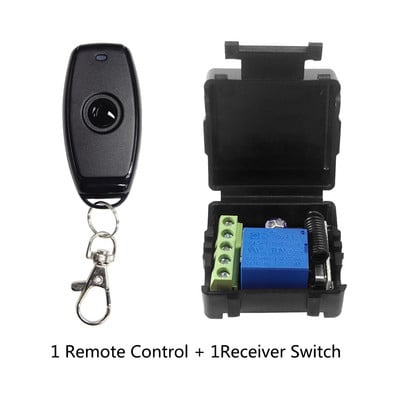 GERMA universaalne juhtmevaba kaugjuhtimispuldi lüliti DC 12V 1CH relee vastuvõtja moodul RF saatja 433Mhz nutika kodu kaugjuhtimispuldid