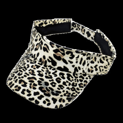 Șapcă de zi cu zi Fashion Summer Vizor Palarie Leopard Print Femei Vizor Cap Protecție solară pentru doamne
