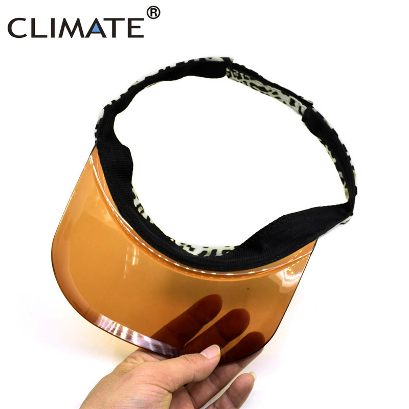 KLIMA Novi leopard vizir Lijepi vizir za sunce Ženski prozirni vizir Modna ljetna kapa Šešir od sunca Zračni vrh Kape za slobodno vrijeme Kasketa za plažu