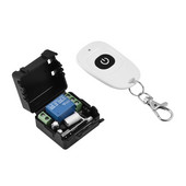 DC 12V egycsatornás relé modul RF vezeték nélküli kapcsoló vevő + távirányító adó DIY Kit vezérlő távirányító